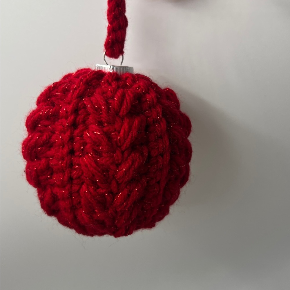 Handmade Sparkle Crochet Ornament - 1 One - Picture 6 of 7